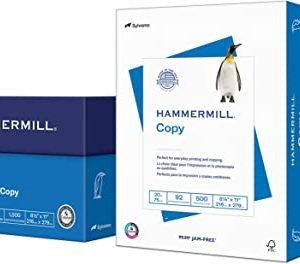 Hammermill Printer Paper, 20 Lb Copy Paper, 8.5 x 11 - 3 Ream (1,500 Sheets) - 92 Bright, Made in the USA, 500 Count (pack of 3)